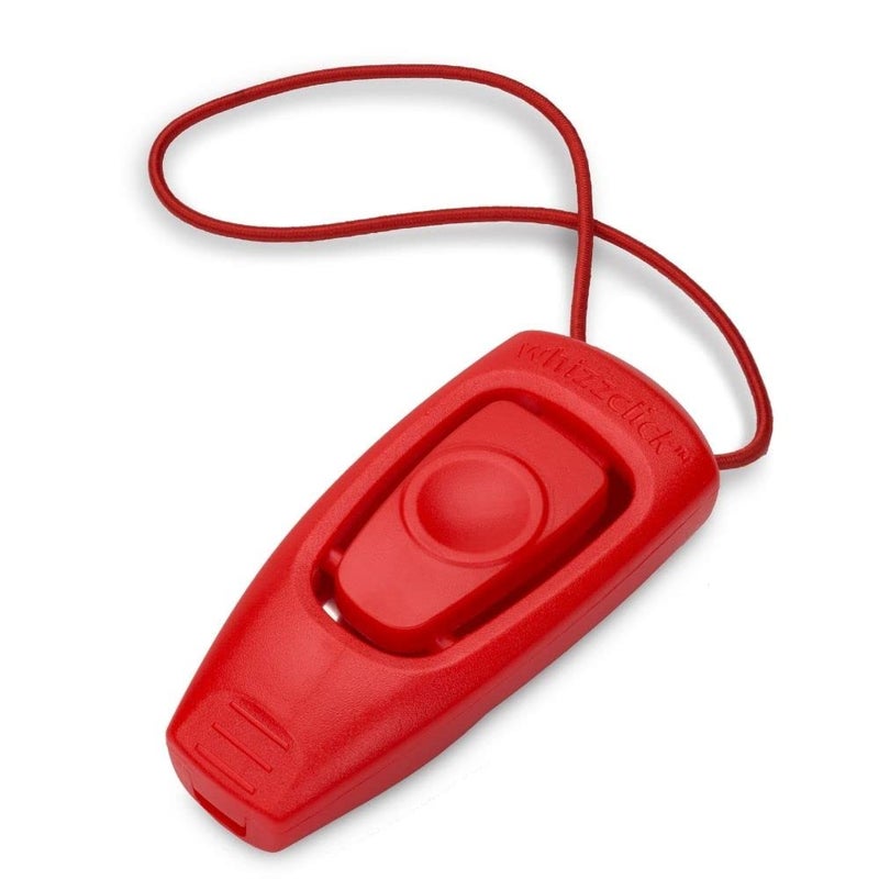 Clix Company of Animals Whizzclick, Clicker and Whistle Combined, Recall and Reward Training, Wrist Strap, For all Dogs Including Sensitive Dogs and Puppies - Image 1